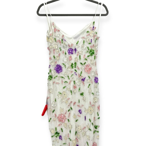 Mac Duggal Embellished Lace Sleeveless V-neck Thigh Slit Gown 10893 NEW Size 2 - Picture 10 of 16